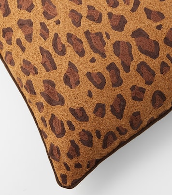 Cotton and silk velvet cushion | Les-Ottomans