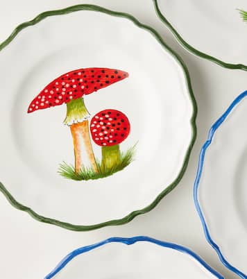 Mushroom set of 4 ceramic side plates | Les-Ottomans
