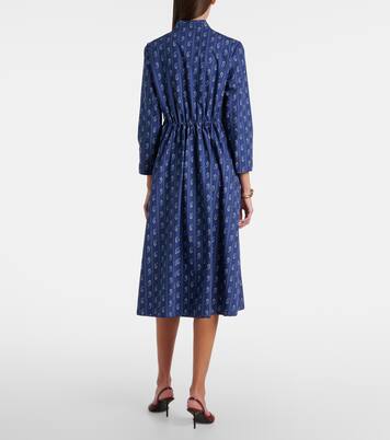 Robe chemise imprimée en coton | Tory Burch