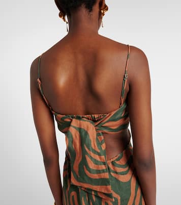 Bedrucktes Maxikleid aus Leinen | Johanna Ortiz