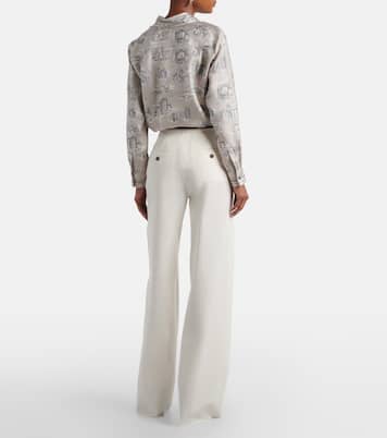 Pantalon droit Dentice en coton mélangé | Max Mara