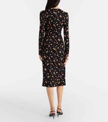 Bedrucktes Midikleid aus einem Seidengemisch | Dolce&Gabbana