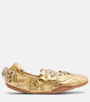 Bilaria metallic leather sneakers | Acne Studios