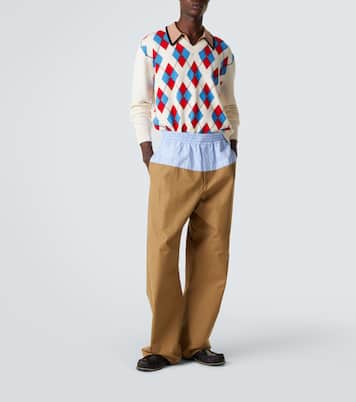 بنطلون من القطن التويل بقصّة مستقيمة | Dries Van Noten