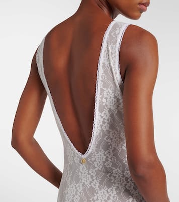 Adel sheer lace maxi dress | Bananhot