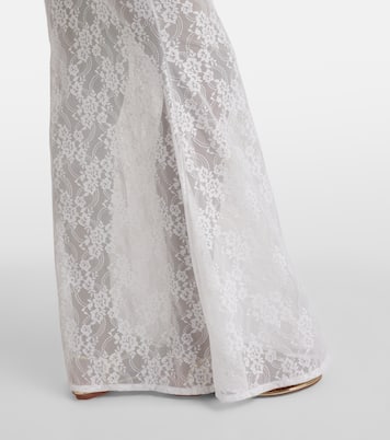 Adel sheer lace maxi dress | Bananhot