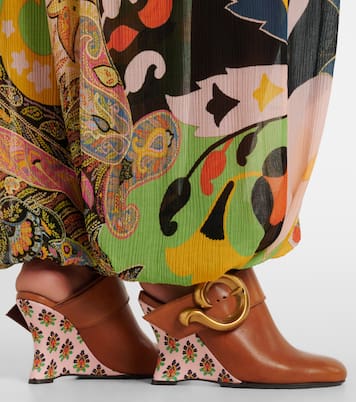Sabot leather wedges | Etro
