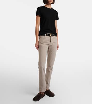 T-shirt Jovita in cotone, cashmere e seta | The Row