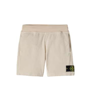 Compass cotton shorts | Stone Island Junior