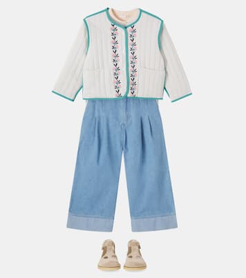 Annina embroidered cotton jacket | C'era Una Volta