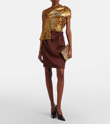 Silk-blend lamé top | Jacques Wei