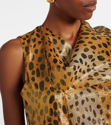 Silk-blend lamé top | Jacques Wei