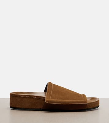 Suede slides | Phoebe Philo