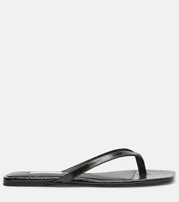 Sandales tongs en cuir effet croco | Toteme