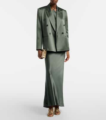 Silk satin maxi skirt | The Sei