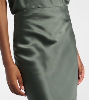 Silk satin maxi skirt | The Sei