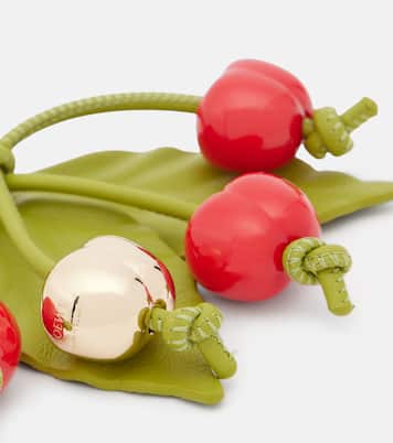 Paula's Ibiza Cherry leather-trimmed charm | Loewe