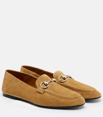 Jordaan Horsebit绒面革乐福鞋 | Gucci