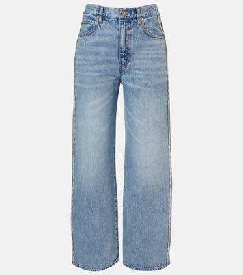 Crochet Bow cropped wide-leg jeans | Frame