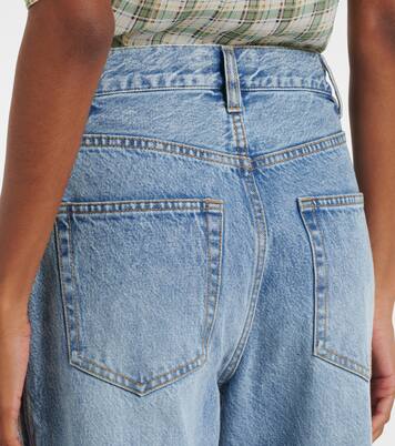 Crochet Bow cropped wide-leg jeans | Frame