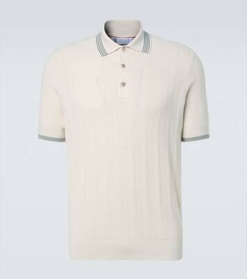 Polo en coton côtelé | Brunello Cucinelli