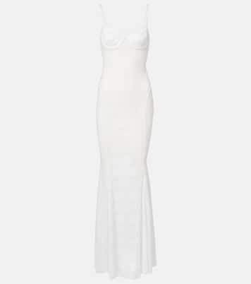 Lace corset fishtail gown | Norma Kamali