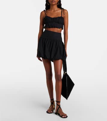 Saskia cotton miniskirt | Faithfull