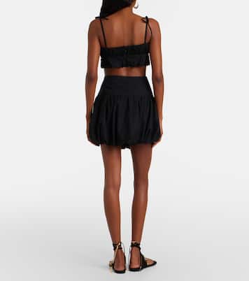 Saskia cotton miniskirt | Faithfull