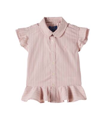 Ruffled striped cotton blouse | Polo Ralph Lauren Kids