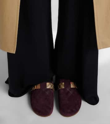 Urchin suede clogs | Burberry