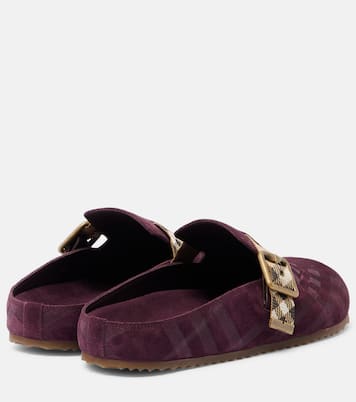 Urchin suede clogs | Burberry
