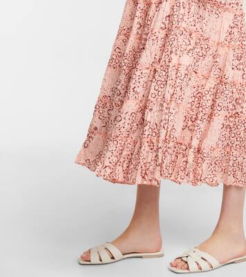 Robe midi Soledad à fleurs | Poupette St Barth