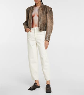 High-Rise Barrel Jeans  | Frame