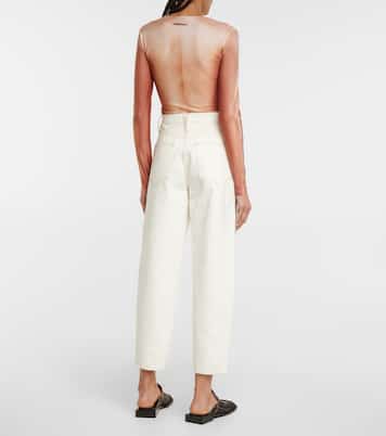 High-Rise Barrel Jeans  | Frame