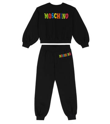 Logo sweatshirt and sweatpants set | Moschino Kids
