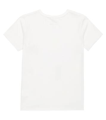 Glitter printed cotton T-shirt | Stella McCartney Kids