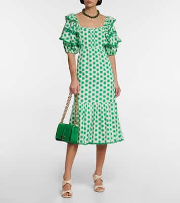 Robe midi Oliver en coton à dentelle | Diane von Furstenberg