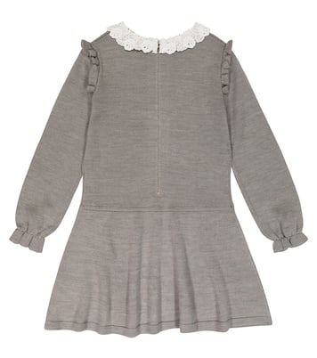 Robe en laine mélangée et dentelle | Tartine et Chocolat