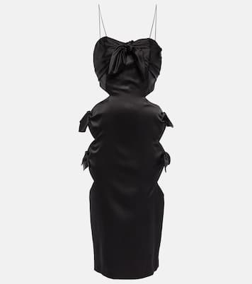 Robe midi en soie mélangée | Alessandra Rich