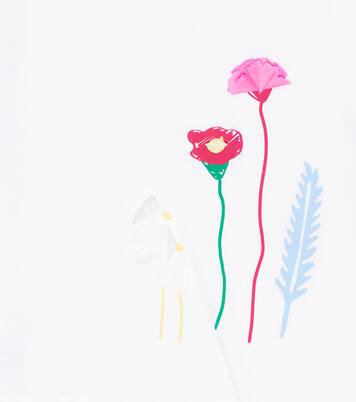 Floral cotton T-shirt | Il Gufo