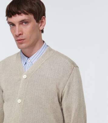 Asymmetrical linen cardigan | Comme des Garçons Homme Deux