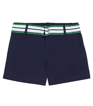 Belted cotton twill shorts | Polo Ralph Lauren Kids