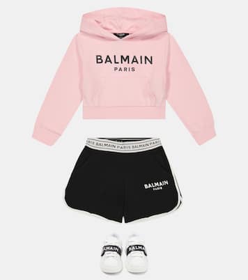 Sweat-shirt en coton à logo | Balmain Kids