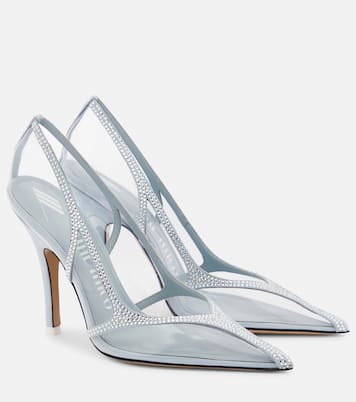 Pumps Venus Chrome mit Kristallen | The Attico