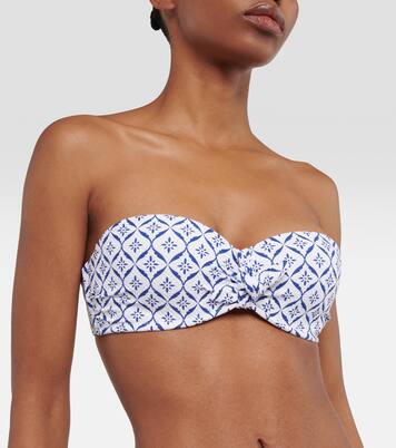 Haut de bikini bandeau Capri imprimé | Heidi Klein