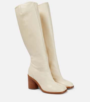 Tabi leather knee-high boots | Maison Margiela