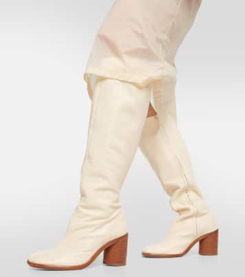 Tabi leather knee-high boots | Maison Margiela