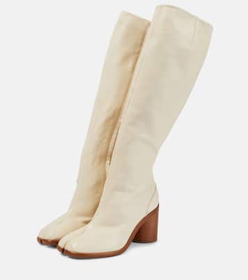 Tabi leather knee-high boots | Maison Margiela