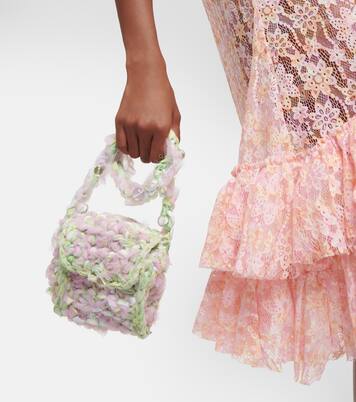 Mini crochet tulle shoulder bag | Susan Fang