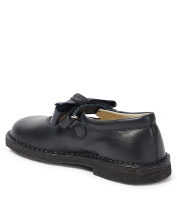 Bow-detail leather ballet flats | Il Gufo